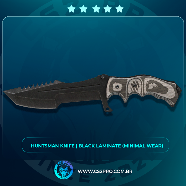 #0406 ★ Huntsman Knife | Black Laminate